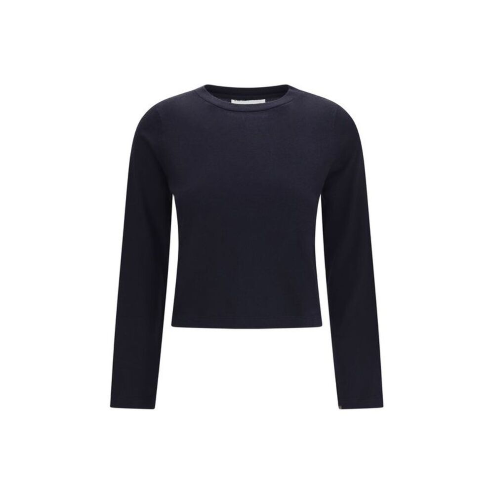 Extreme Cashmere Blue Cotton Long Sleeve Women's T-Shirt